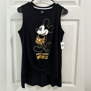 NWT Women’s Disney World Mickey Mouse Black Sleeveless Tank Top Size Medium